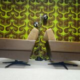 "1970 swivel armchair pair"