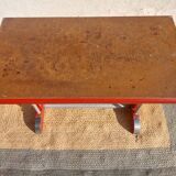 Bistro table, wood and aluminum