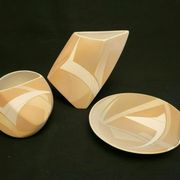 3 pieces in contemporary modernist ceramic Elaine Dick
