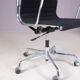 2000s desk chair model EA118, chrome base with black hopsack upholstery and aluminium armrests / Charles & Ray Eames / Vitra, Germany