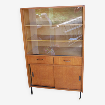 Designer furniture from the 60s with display cabinet and drawers