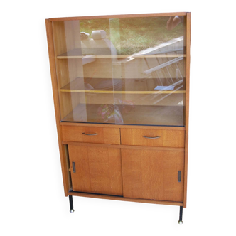 Designer furniture from the 60s with display cabinet and drawers