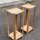 2 étagères scandinaves en bois massif 67cm