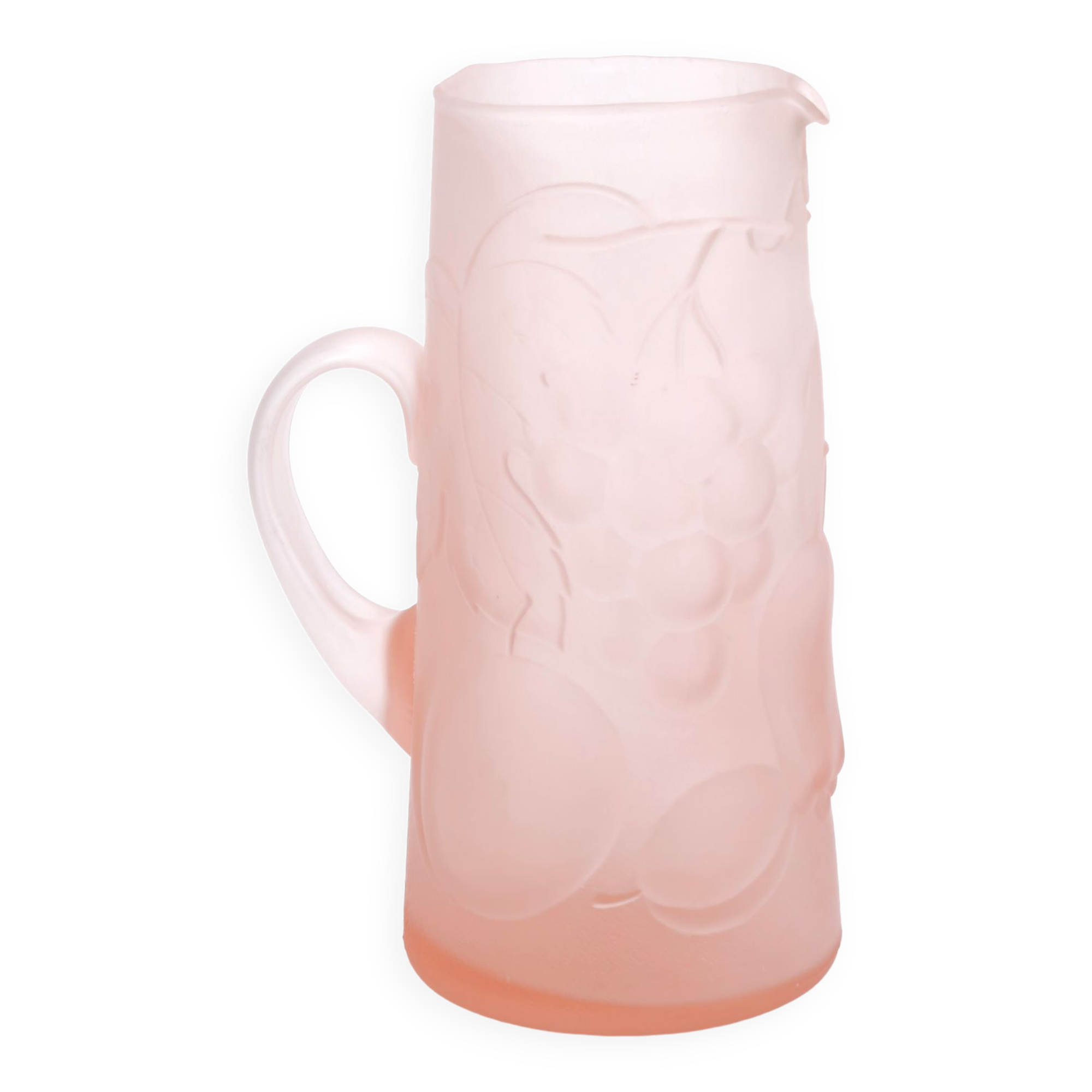 Empoli pale pink glass pitcher, 60s