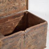 Ancien coffre en bois massif (Année 1830) #34