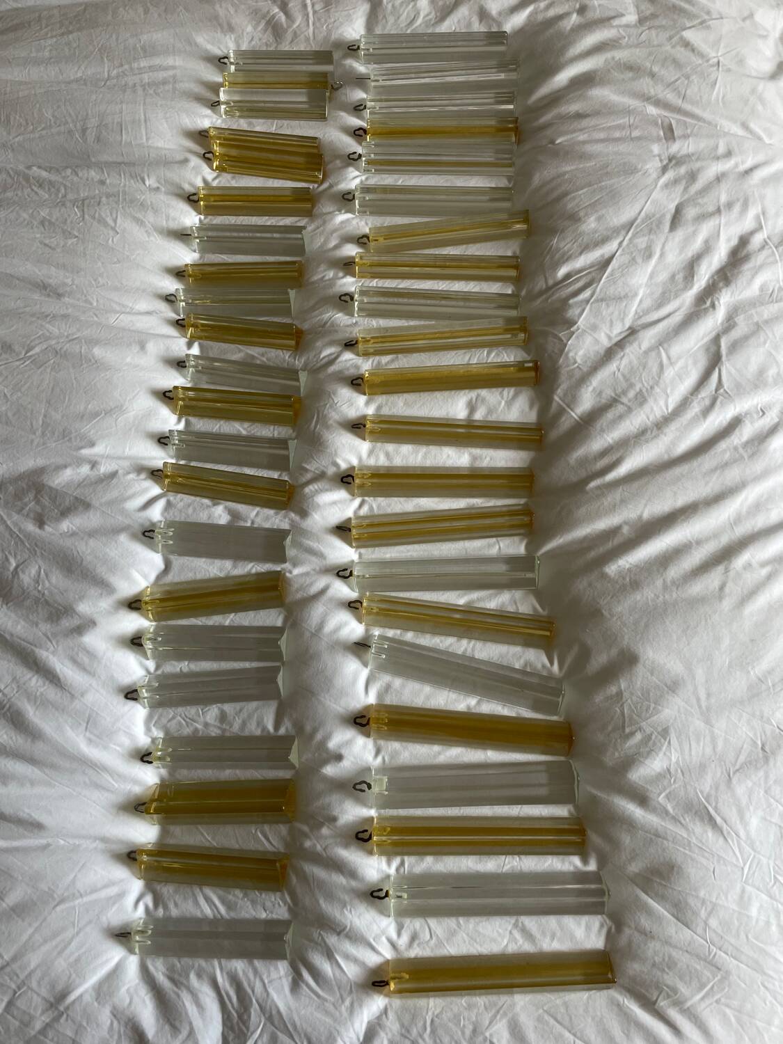 Lustre Tiedri en cristal ambré