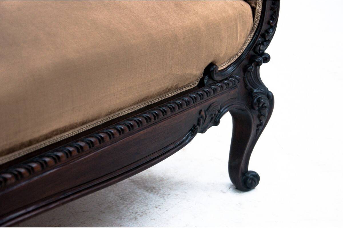 Antique sofa from the late 19th century, Northern Europe