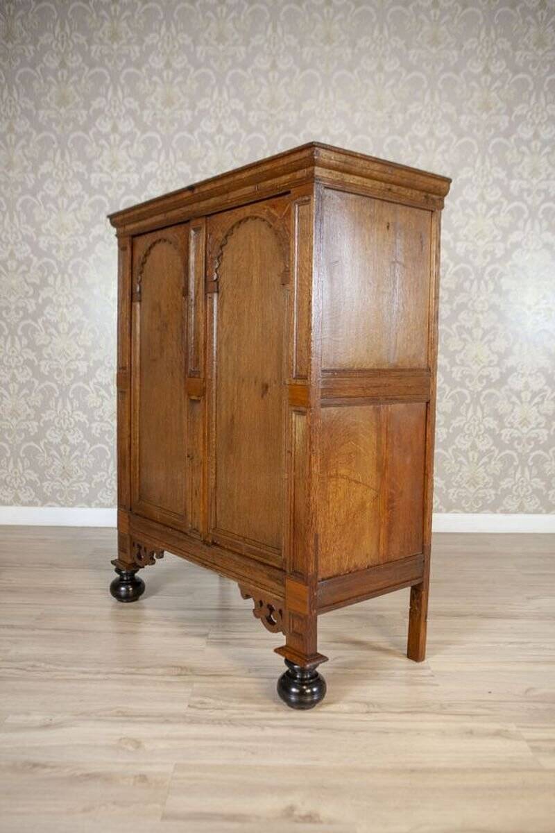 19th Century Dutch Mannerism Oak Cabinet