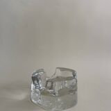 Bougeoir en Verre Brutaliste