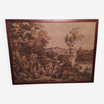 Large framed tapestry Gobelins JP PARIS