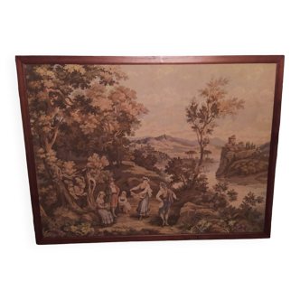 Large framed tapestry Gobelins JP PARIS