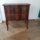 Louis XV style chest of drawers - 2 drawers - Curved feet - 1980s