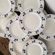 12 blue cherry plates