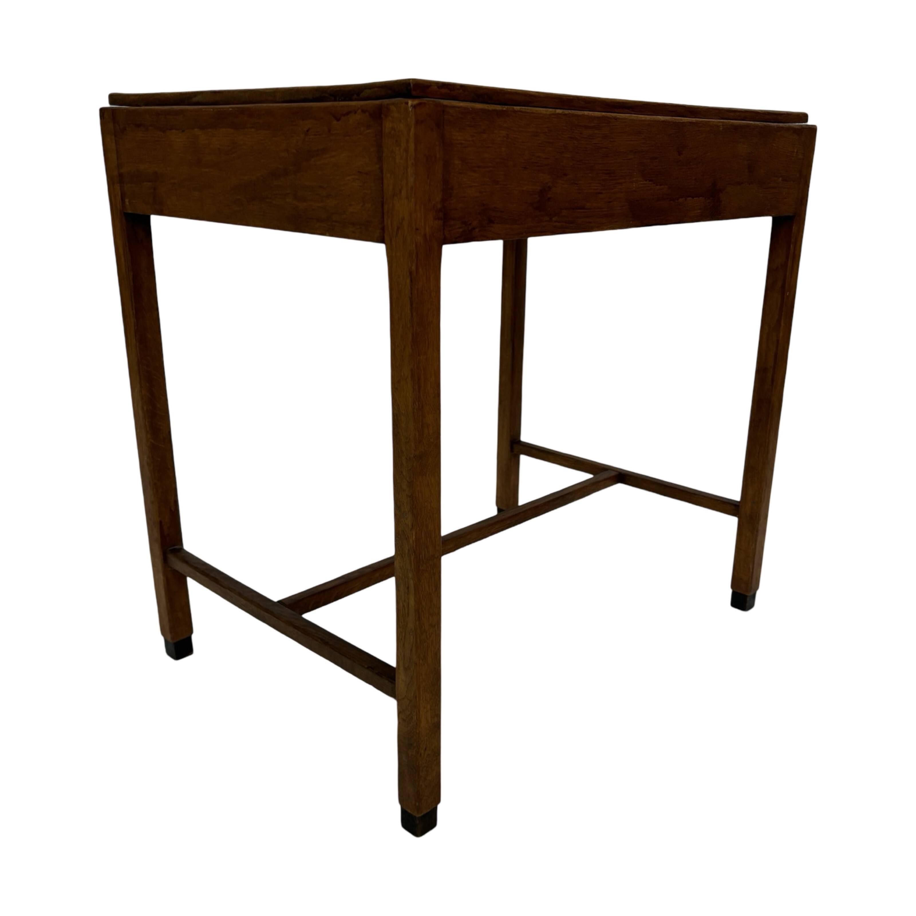 Art Deco Amsterdam School side table minimalist Design