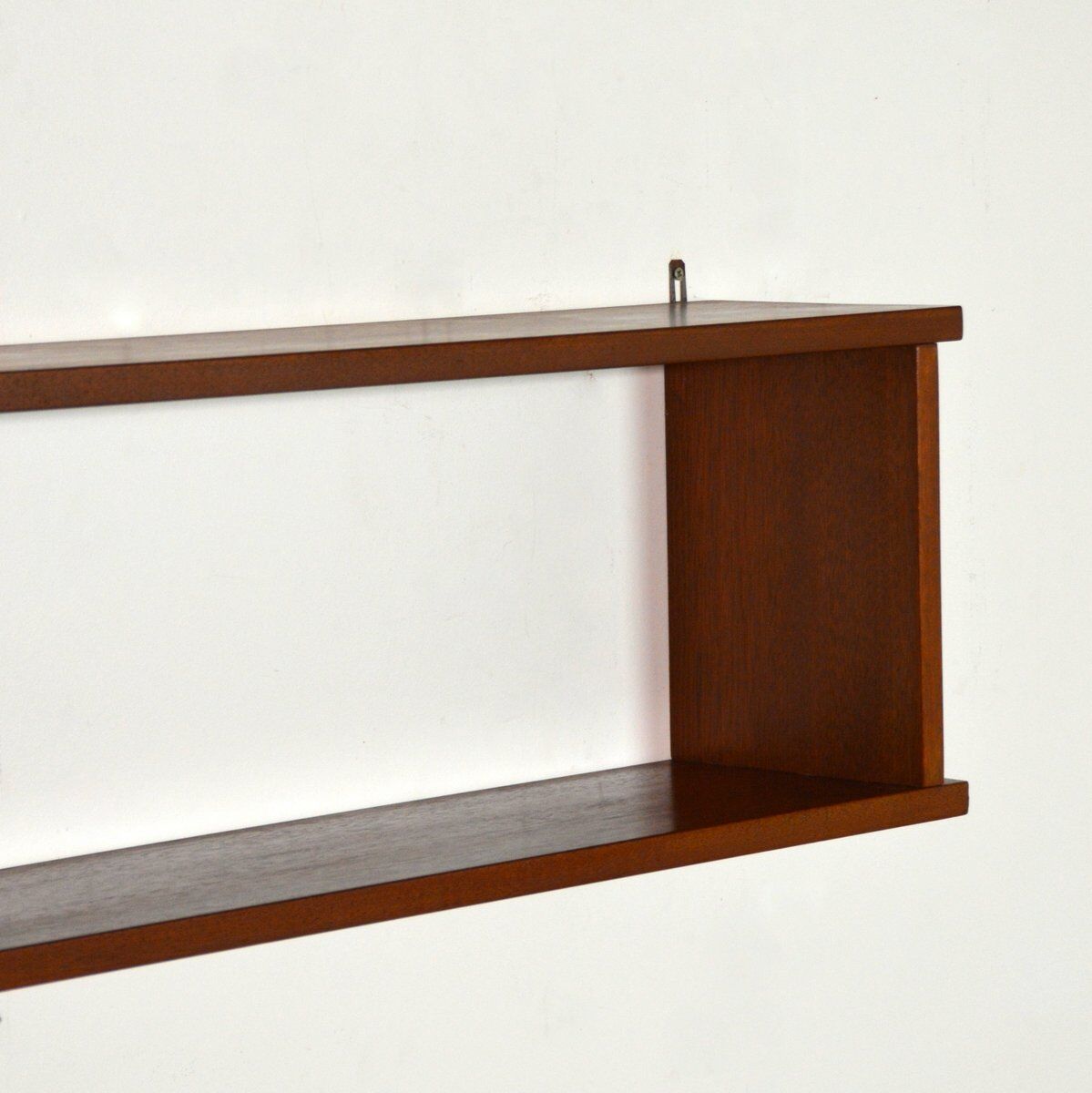 Scandinavian teak hanging shelf 1960s