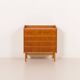 Danish teak dresser with hidden vanity and lights, 1960s