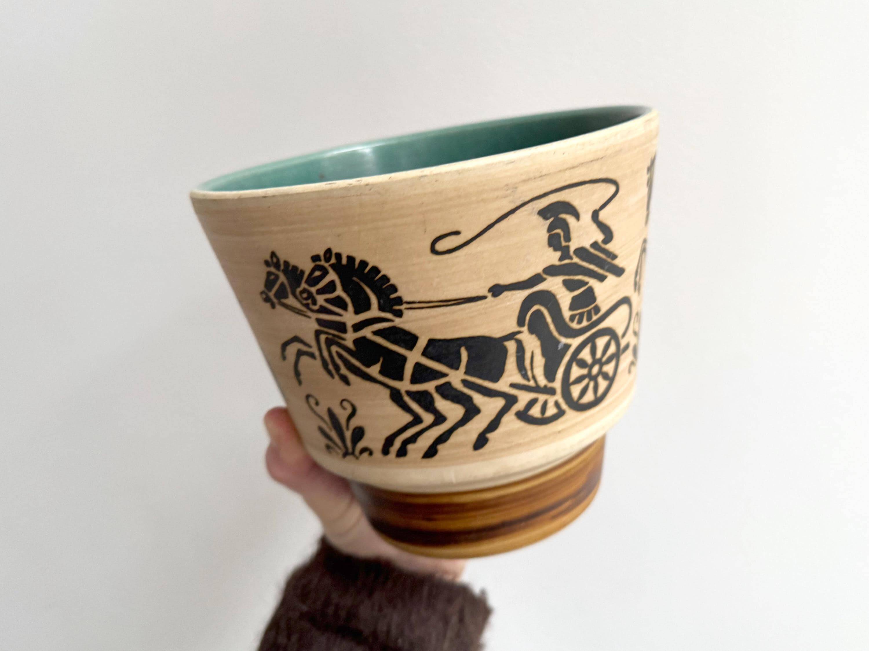 Vintage German Uebelacker ceramic planter - jagerfly