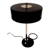 Designer desk lamp 1950, lacquered metal and chrome.