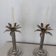 Palm tree candle holders