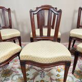 Set of Six Louis XVI Style Oak Chairs