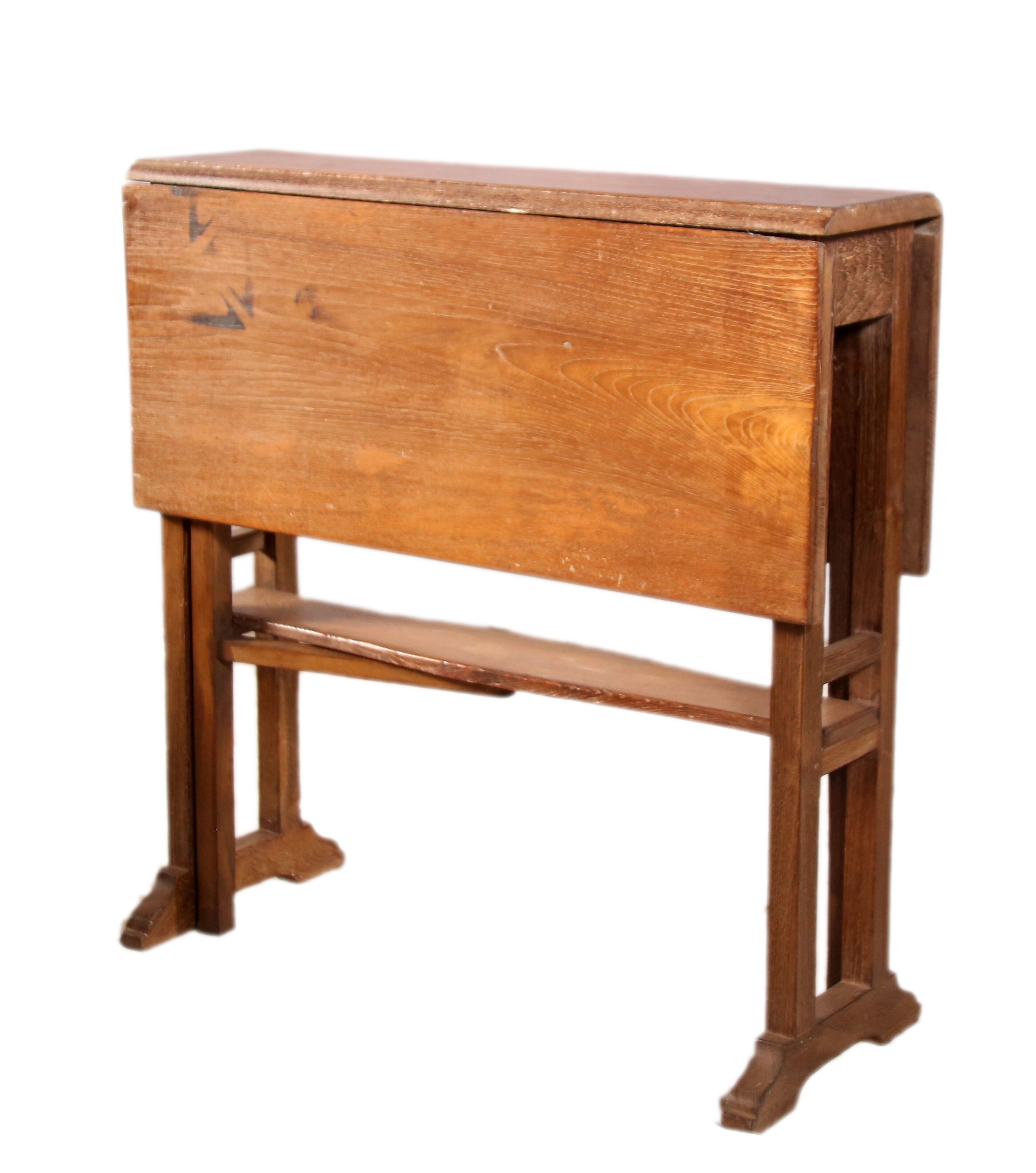 Old Burmese teak folding table