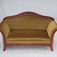 1950s, Danish 2-seater sofa in Biedermeier style, furniture velour.