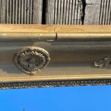 Beveled gold mirror