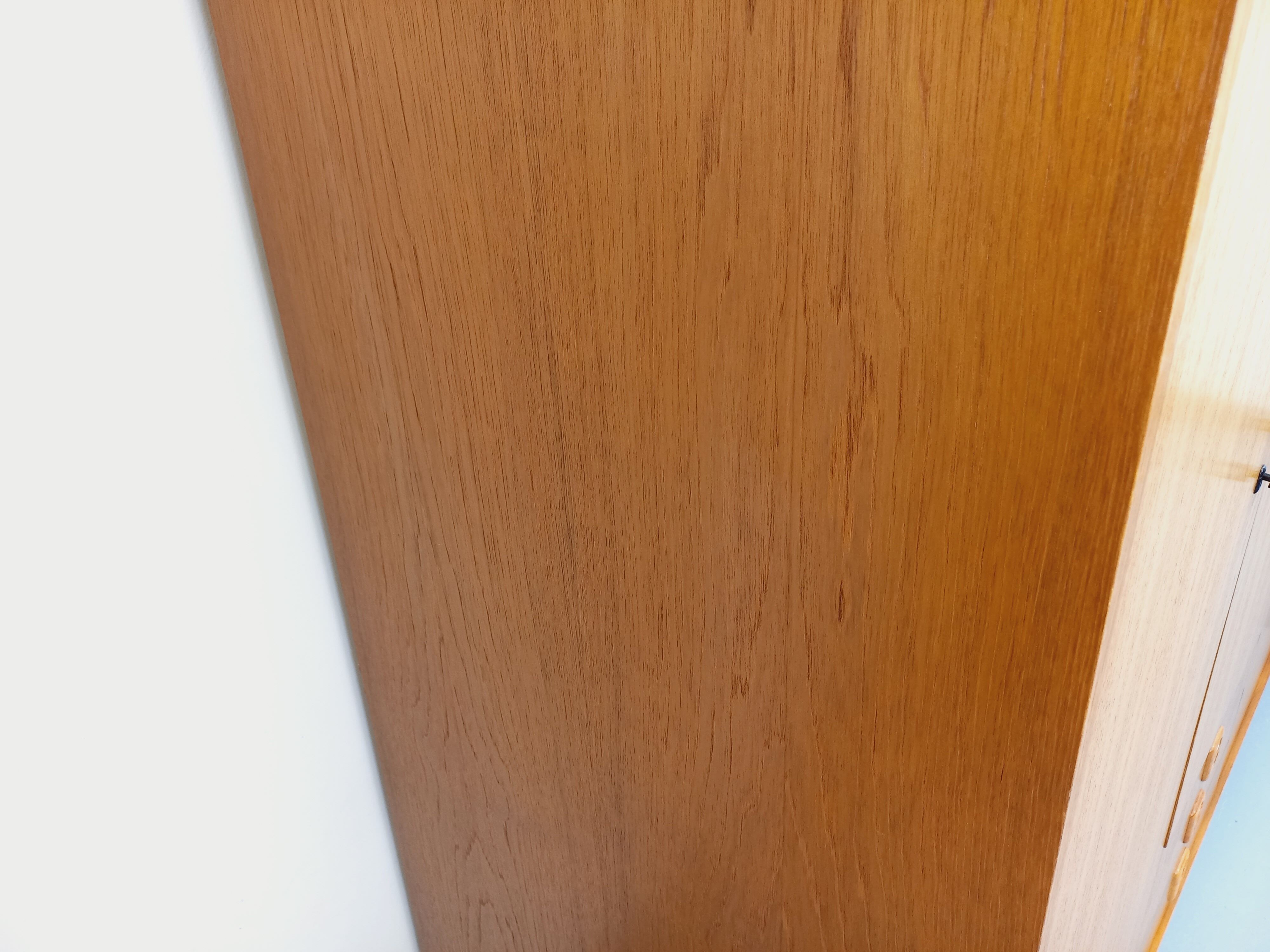 Vintage Scandinavian teak wardrobe from the 1960s.