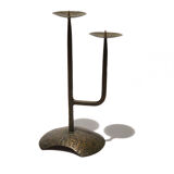 Brutalist style candlestick, czechoslovakia, 1960s