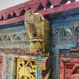 Coffre de mariée antique d'Inde