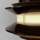 Pendant light "Trava" brown version by Carl Thore for Granhaga Metallindustri. Sweden 1970s.