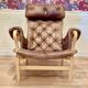 "Pernilla" leather armchair "Bruno Mathsson" 1960.