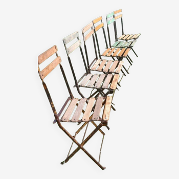 Folding garden chairs