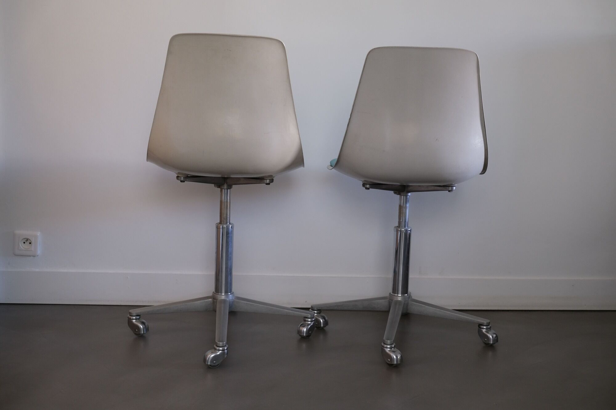 Paire de chaises de bureau Georg Leowald pour wilkhahn