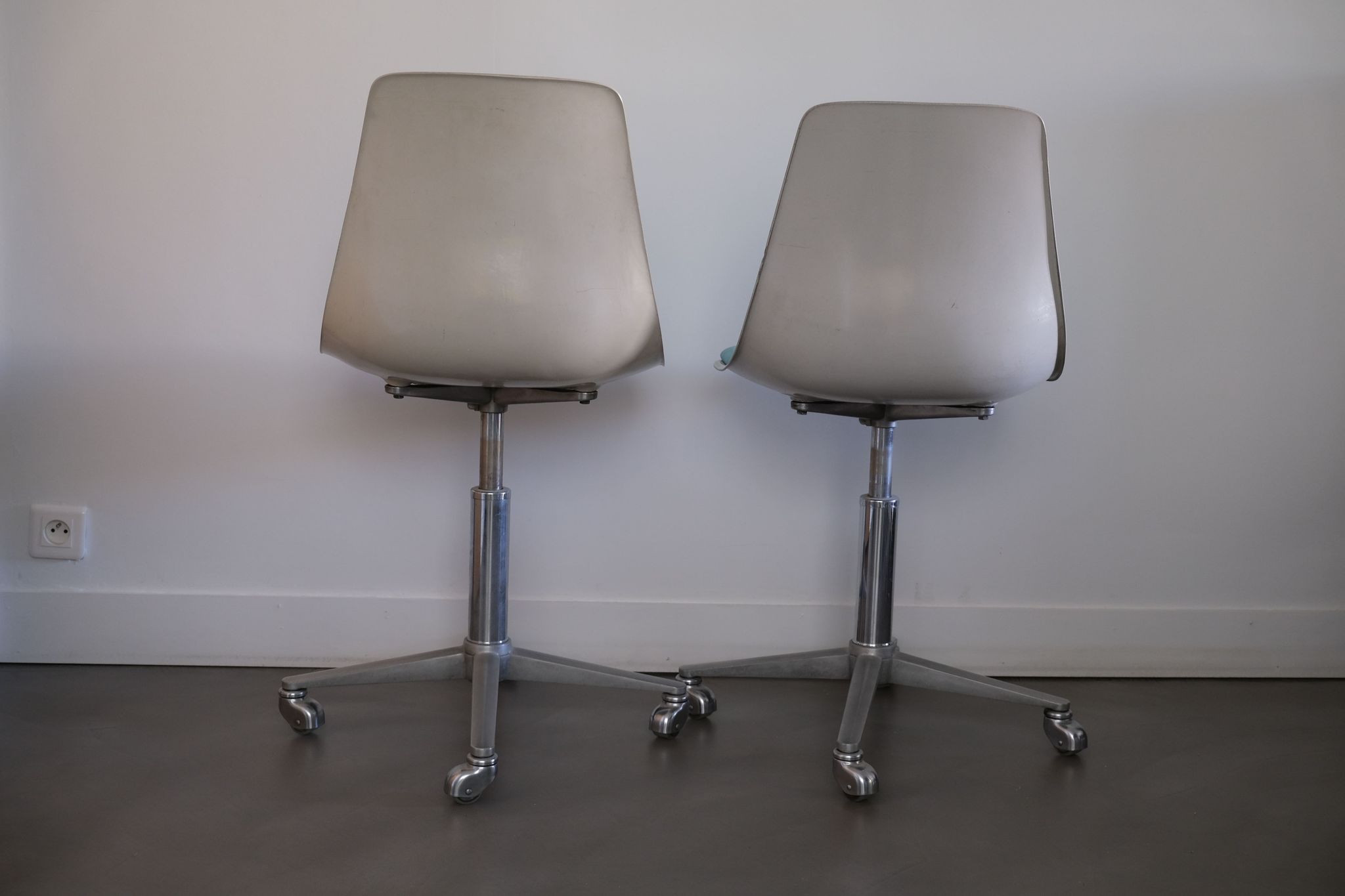 Paire de chaises de bureau Georg Leowald pour wilkhahn