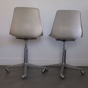 Paire de chaises de bureau Georg Leowald pour wilkhahn