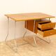 Bureau moderniste tchécoslovaque en chrome et bois, années 1950, Europe