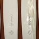 Christofle crossed ribbons 8 knives entremet dessert cheese very good condition