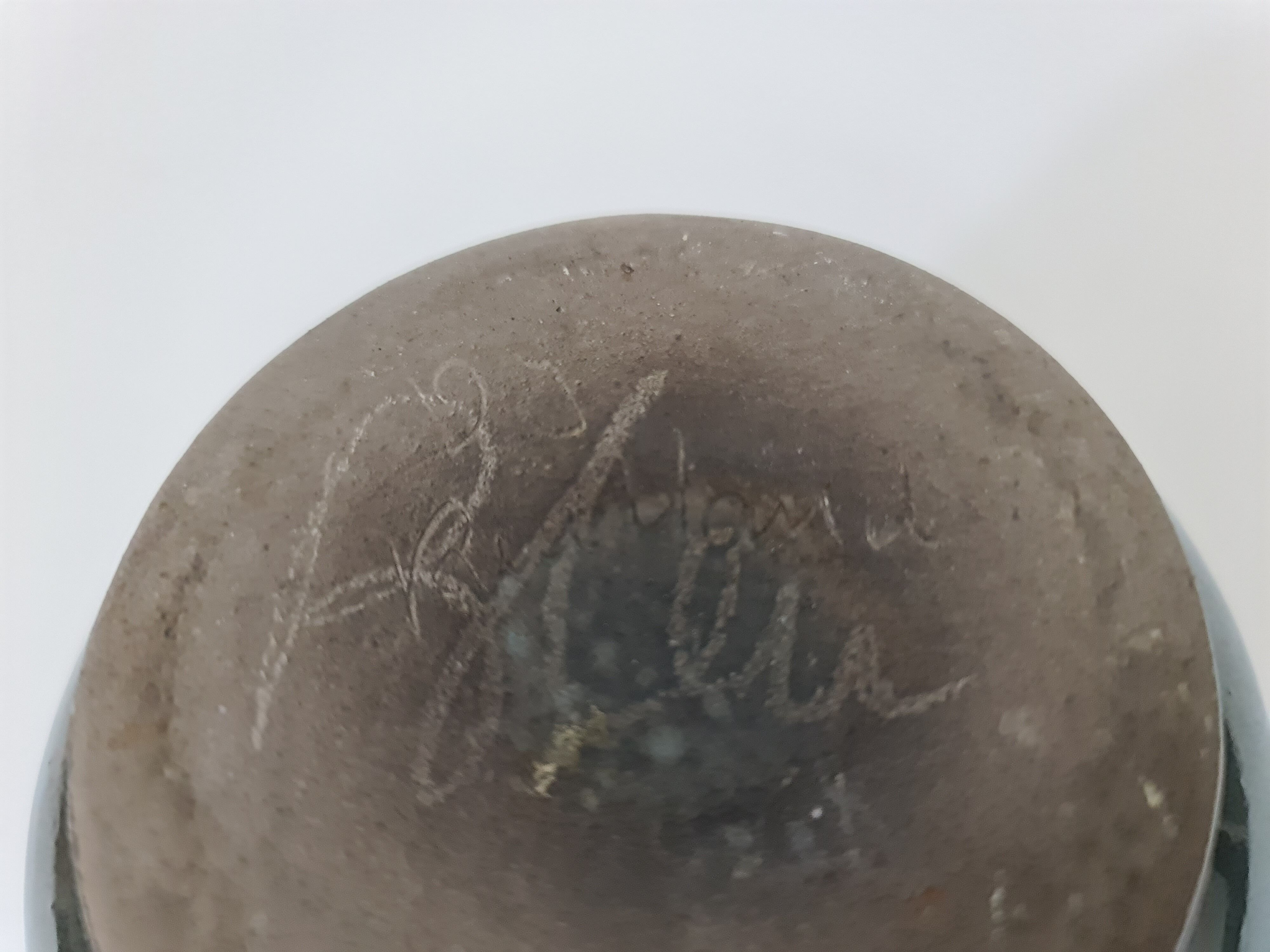 Blue enamelled vase by Jacques and Dani Ruelland 1960