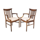 Pair of Scandinavian armchairs 1960 in teak