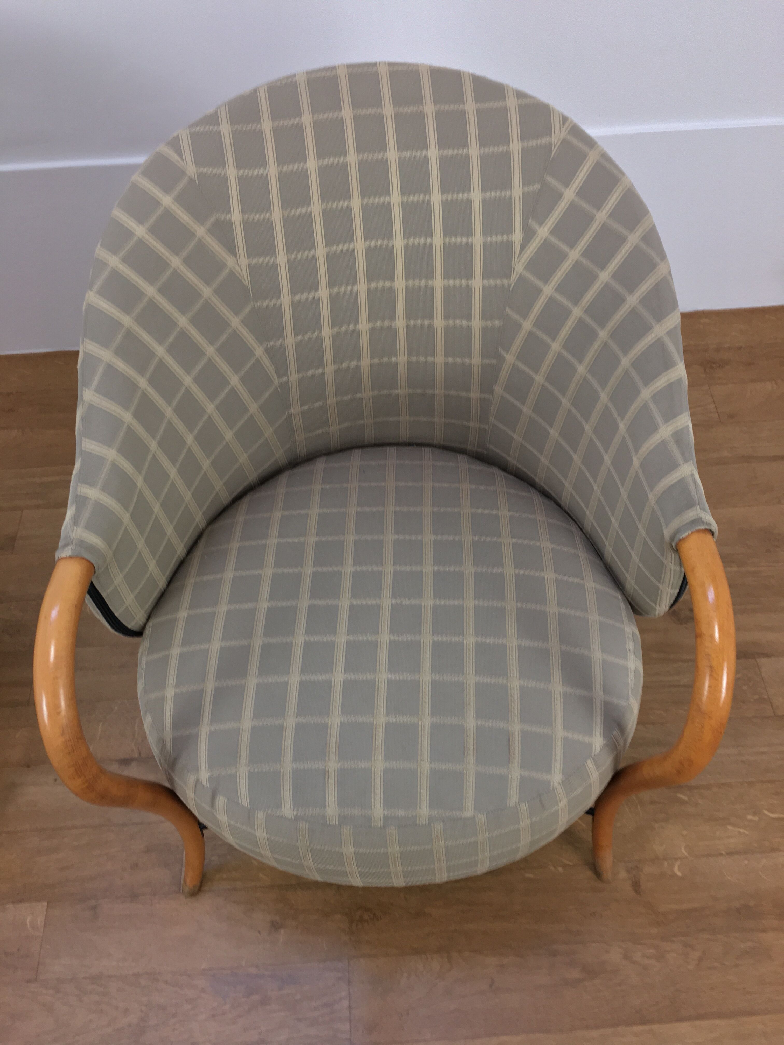 Pair of 80's Cinna design armchairs