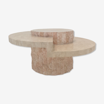 Magnussen Ponte Mactan Stone or Fossil Stone Coffee Table, 1980s