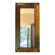 Brutalist brass mirror by Jean Goardere, France, 1970s