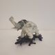 Pair of elephant paperweights, veined marble, 80s - France
