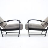 1940s Pair of Kropacek Kozelka Adjustable Armchairs,Czechoslovakia