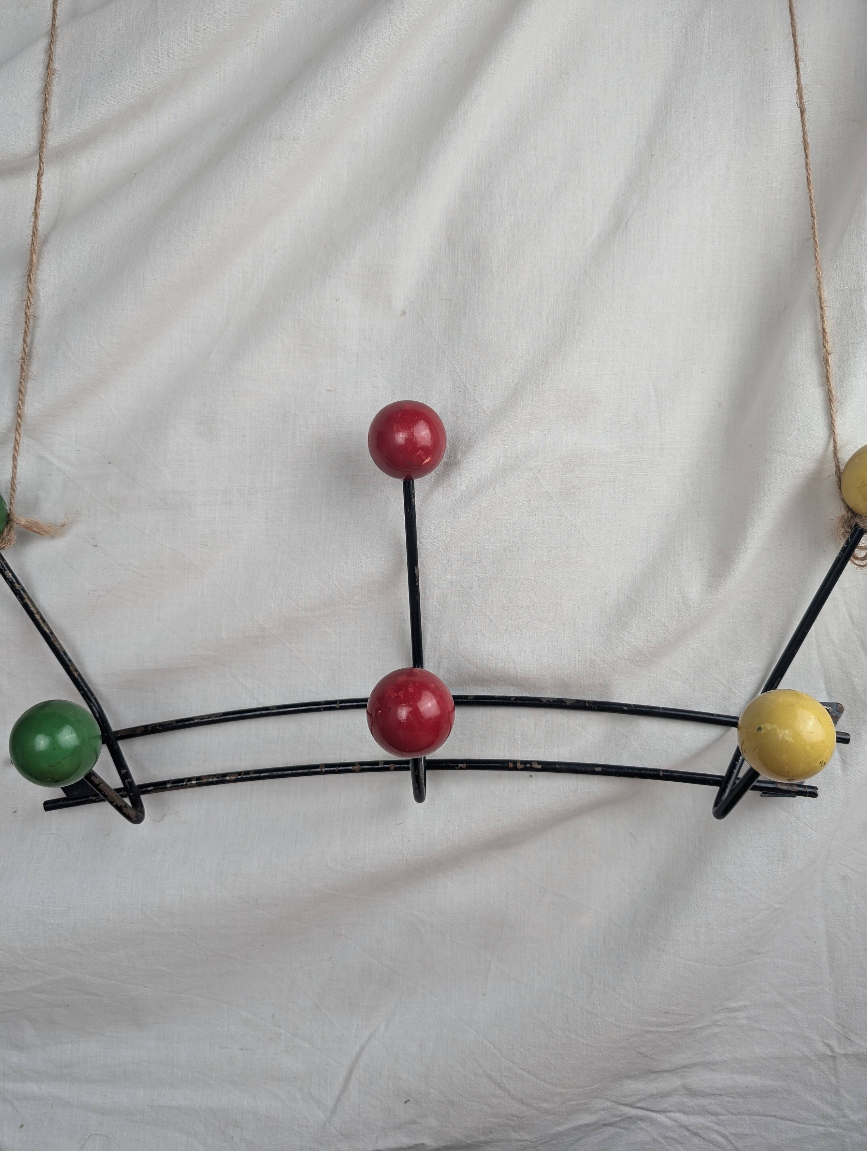 Roger Féraud Wall Coat Rack, Atomic Model, Vintage from the 50s