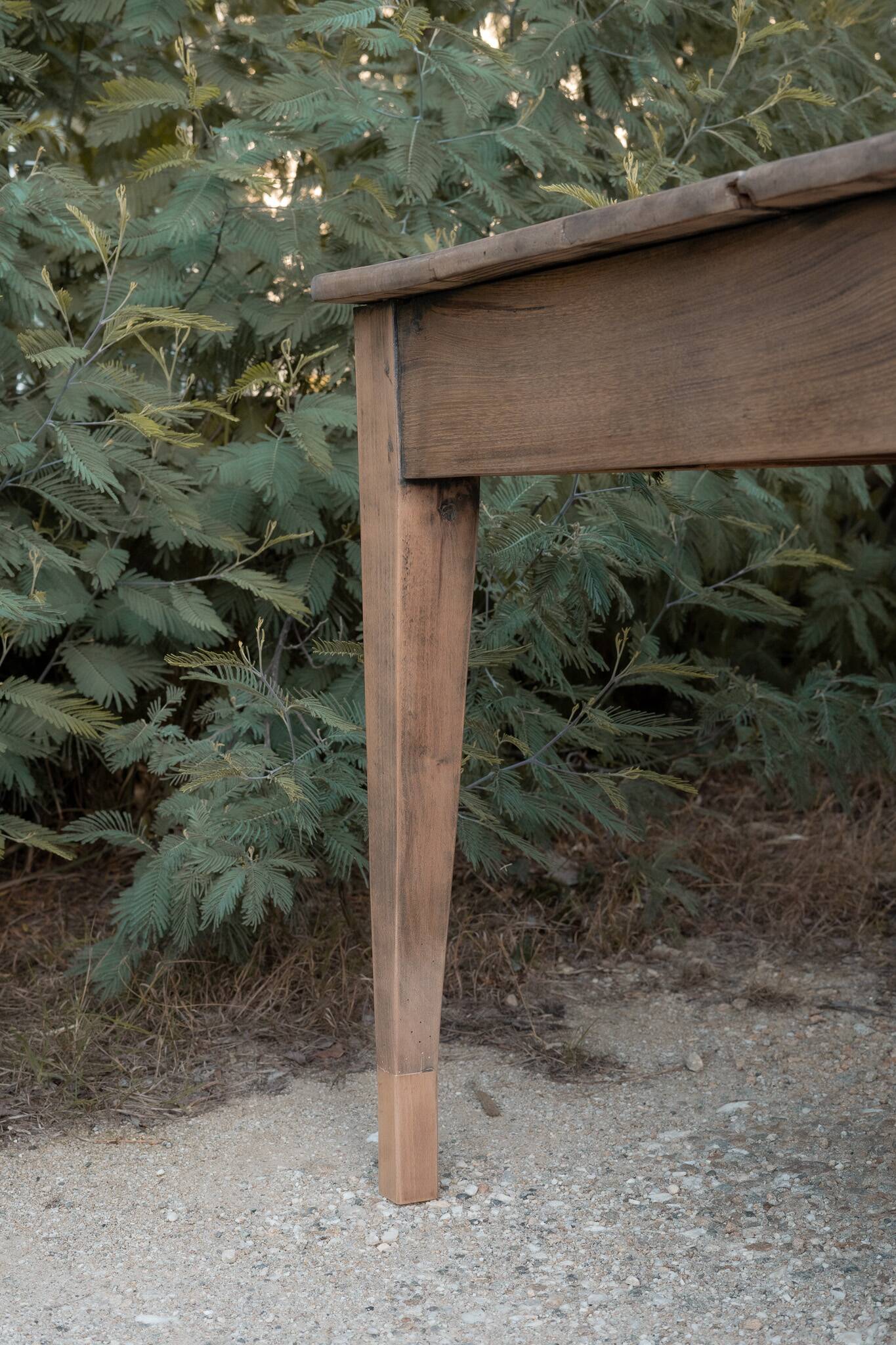 Renovated rustic farmhouse table