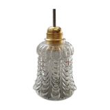 Antique vintage suspension in chiseled glass spirit TBE