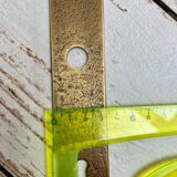 Brass door handles and plates
