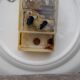 Old pendulum/wall plate earthenware moulin des loups, circa 1970's